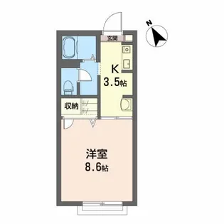 グラン・サラナ D【2階】の間取り