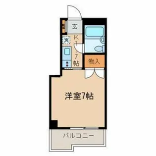 マンション如月【2階】の間取り