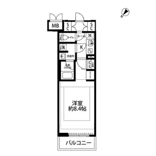 プレール・ドゥーク大塚【9階】の間取り
