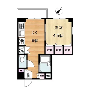 レジデンスBS307【3階】の間取り