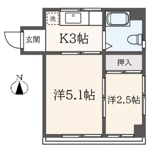 小梅マンション【1階】の間取り