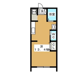 アドバンス新林【1階】の間取り