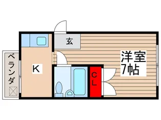 矢崎ヴィレッジ【4階】の間取り
