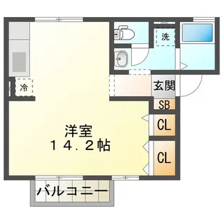 セジュールシーダ【2階】の間取り
