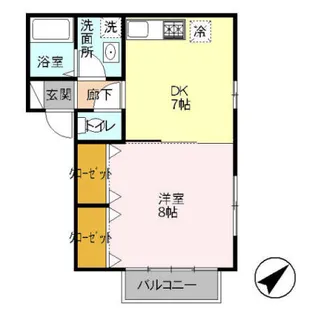 ハウスゼルコバ【2階】の間取り