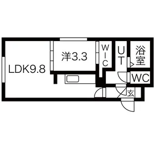 フィオーレ山鼻【4階】の間取り