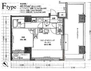 ドルチェ日本橋浜町弐番館【10階】の間取り