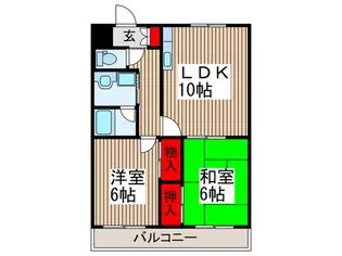 ラ・フォーレ中浦和2【2階】の間取り
