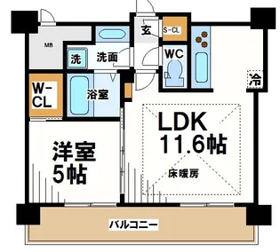 セントラルレジデンス調布ステーションコート【10階】の間取り