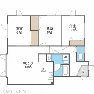 ルピナスムワ【2階】の間取り