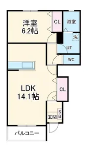 ソレイユの丘【1階】の間取り