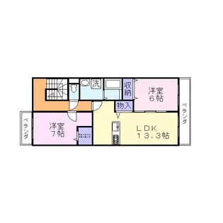 ヴェールメゾン【2階】の間取り