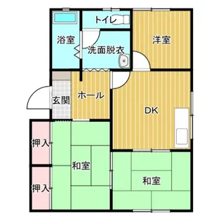 クレール巨勢1B棟【2階】の間取り
