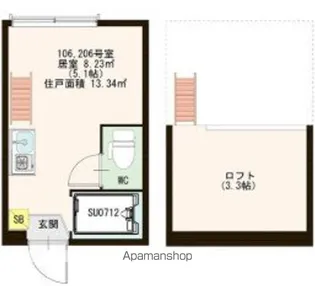 アーバンセントリック【1階】の間取り