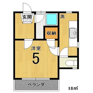 ホワイトグリーン新館【4階】の間取り