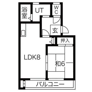 アムールハイツ【2階】の間取り