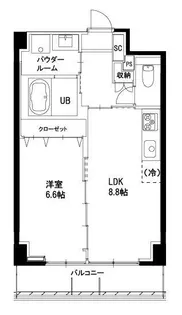 ラヴィベール【4階】の間取り