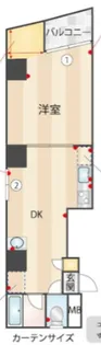 メインステージ入谷【5階】の間取り