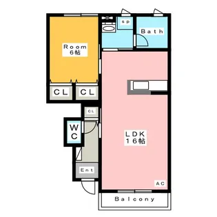フレグラント桜井【1階】の間取り