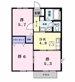 アーバンライフ【1階】の間取り