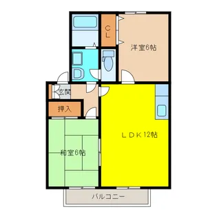 エスポワール東北野【2階】の間取り