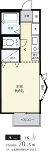 セジュールF B棟【1階】の間取り