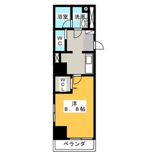 コーキャス馬場町【4階】の間取り