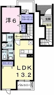 ピーチテラス【2階】の間取り