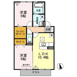 シャルマン【1階】の間取り