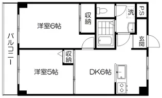 ジュネス鈴木【3階】の間取り