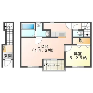 リーブルファイン日永【2階】の間取り