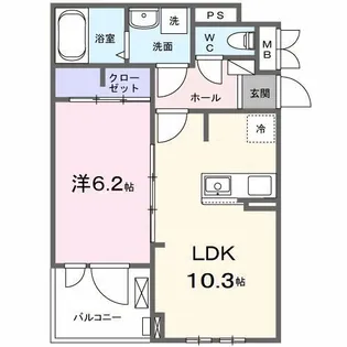 ラフィナート ナガタ【3階】の間取り