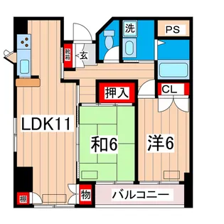リバ・オール【2階】の間取り
