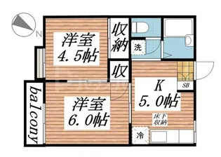 TKコーポラス【1階】の間取り