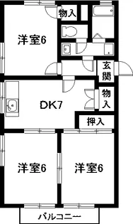 ソレイユ・ミキ【1階】の間取り