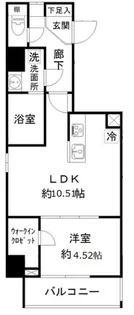 モンレーヴ御徒町【6階】の間取り
