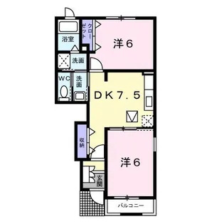 サニー レジデンスII【1階】の間取り