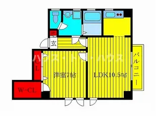 コンフォート白稜【3階】の間取り