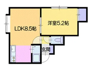 富岡セラディール【1階】の間取り