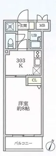アカンサス【3階】の間取り