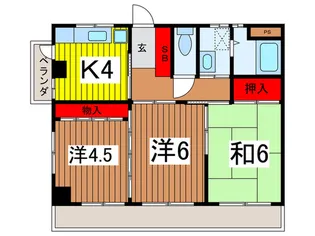 プリミエ-ル中山【2階】の間取り