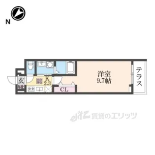 ジェルメコンフォート【1階】の間取り