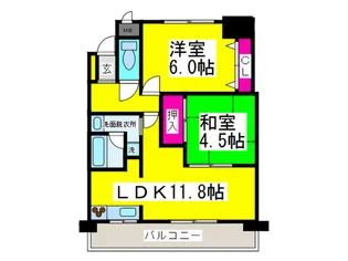 フェニックス堺東【9階】の間取り