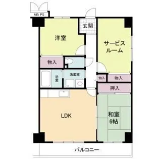 ラフィーネ江坂【3階】の間取り