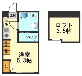 ハーモニーテラス西新小岩【1階】の間取り