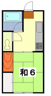 ハイデル鶴ケ谷【2階】の間取り