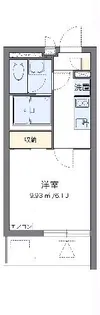 クレイノプランドール【1階】の間取り
