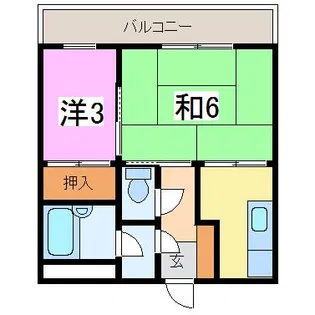 ハイシティー文京【3階】の間取り