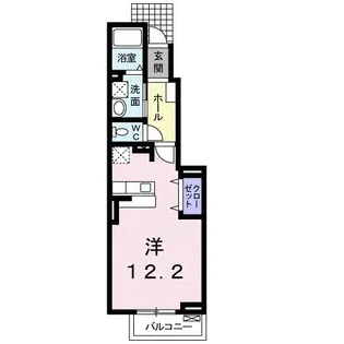 リアン【1階】の間取り