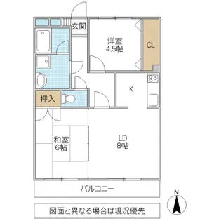 グランシャトーS 2【2階】の間取り